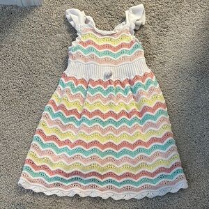 C&C California kid knitted dress with lining. Size 5T. GUC.
